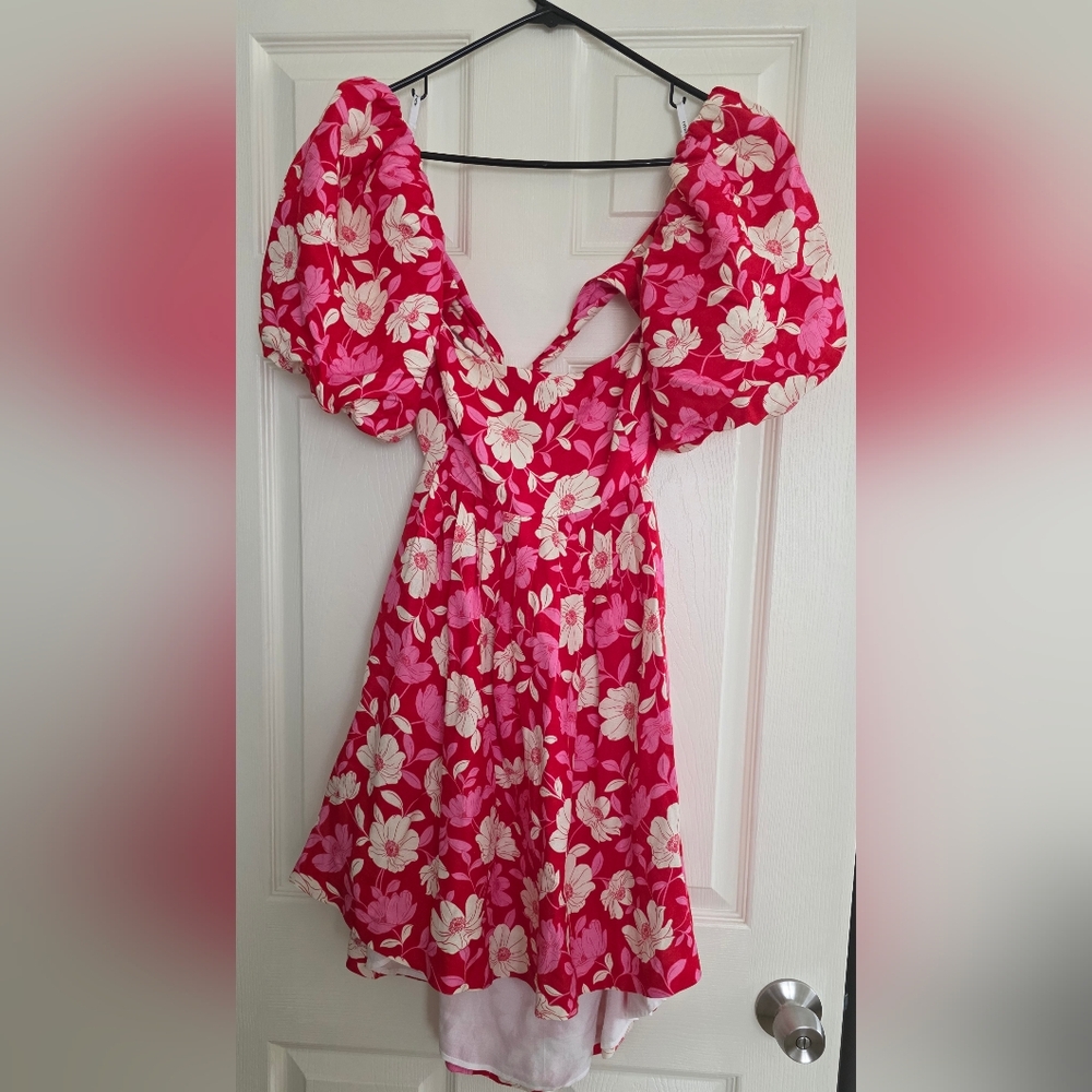Floral Puff Sleeve Dress